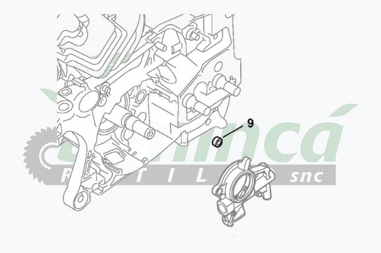 Anello di tenuta pompa olio
