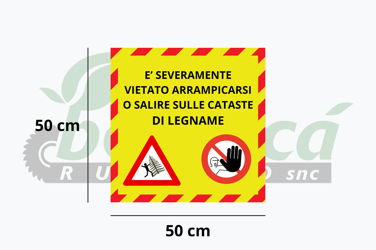Striscione forestele per castaste 50x50