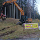 Striscione segnaletico lavori forestali 200X80 personalizzato