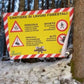 Striscione segnaletico lavori forestali 148x100 Personalizzato